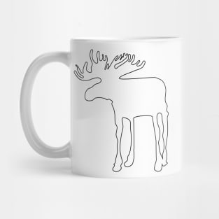 Funny mooses to spot - khaki green Mug